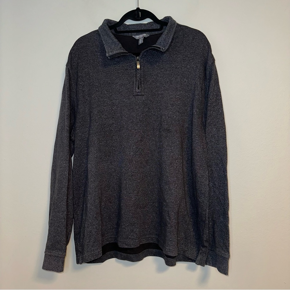 VAN HEUSEN - Dark Gray Long Sleeve 3/4 Zip Pullover